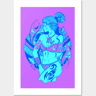 Blue Scorpio Beauty Posters and Art